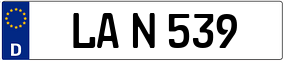 Trailer License Plate